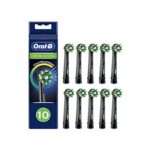 oral-b-crossaction-black-edition-clean-maximiser-testine-per-spazzolino-da-denti-elettrico-10-pz-nero